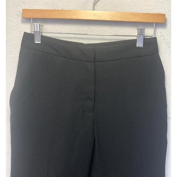 NWT Calvin Klein Wide Leg Dress Pants Womens 4P Petite Black Slacks Trousers - Picture 3 of 14